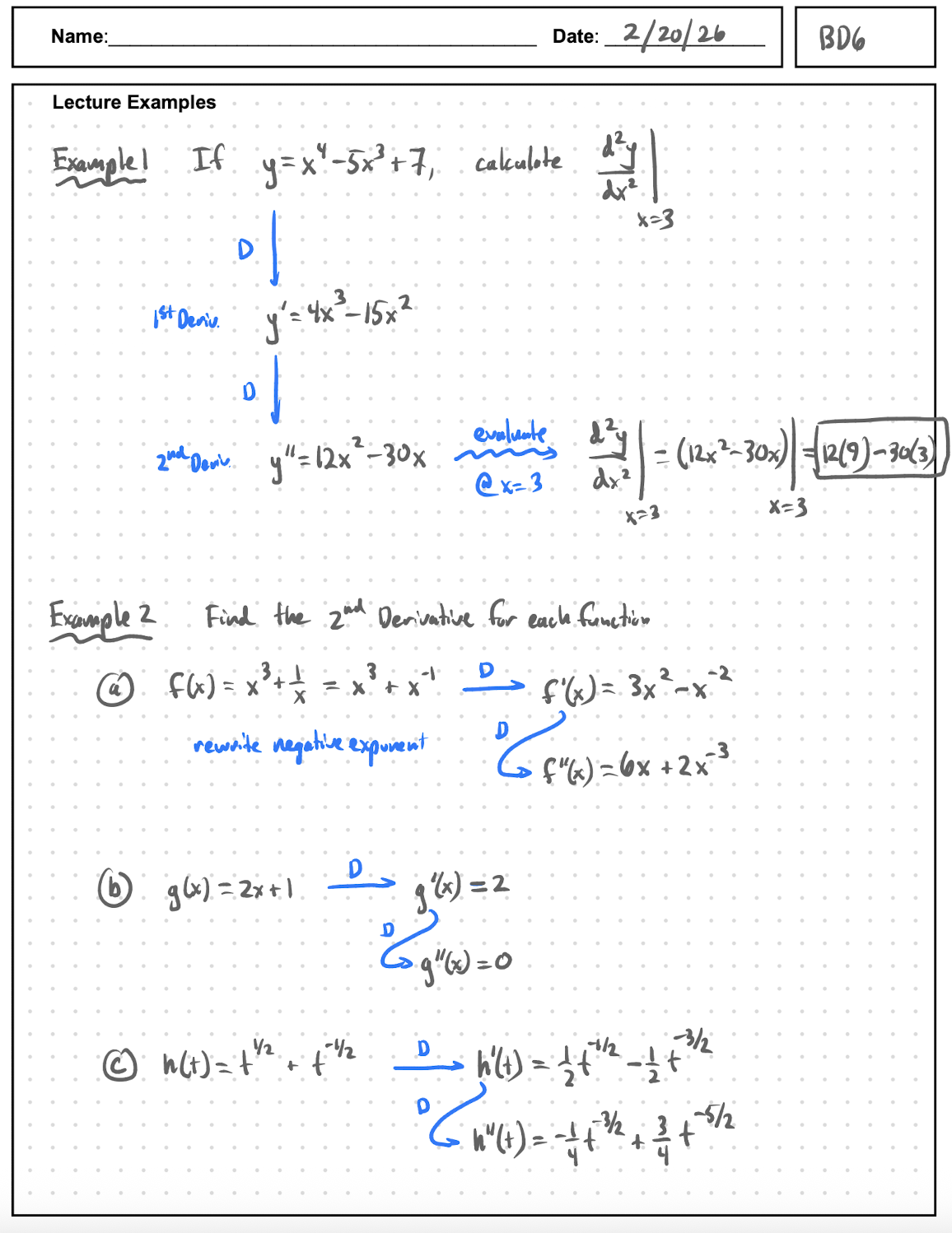 BD6 Notes page 2