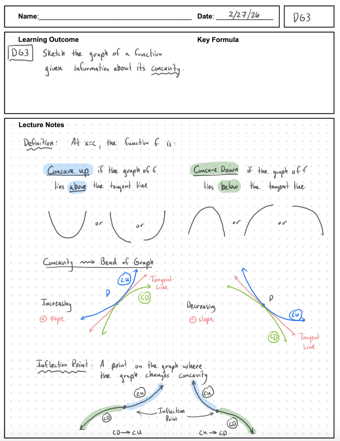DG3 Notes page 1