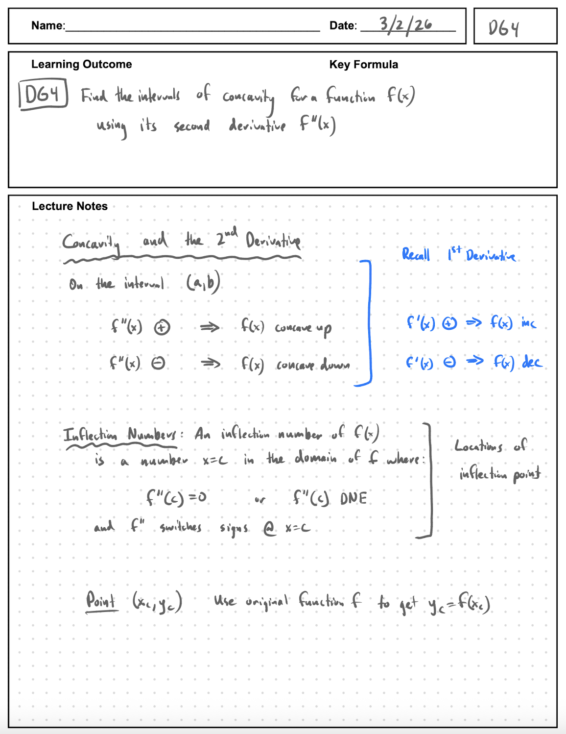 DG4 Notes page 1