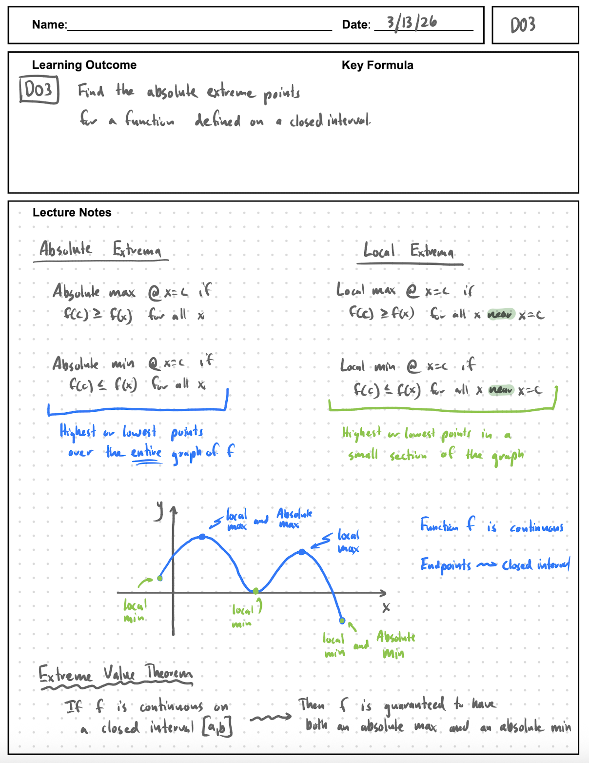 DO3 Notes page 1