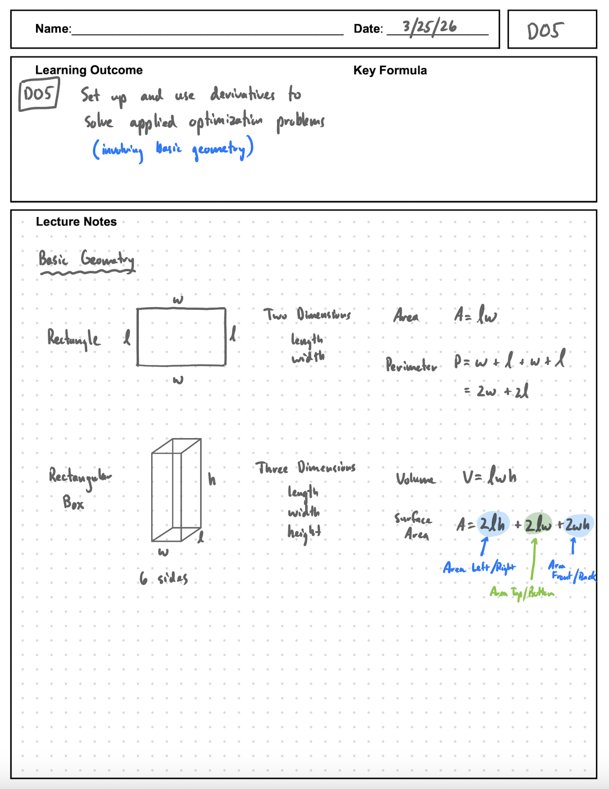 DO5 Notes page 1