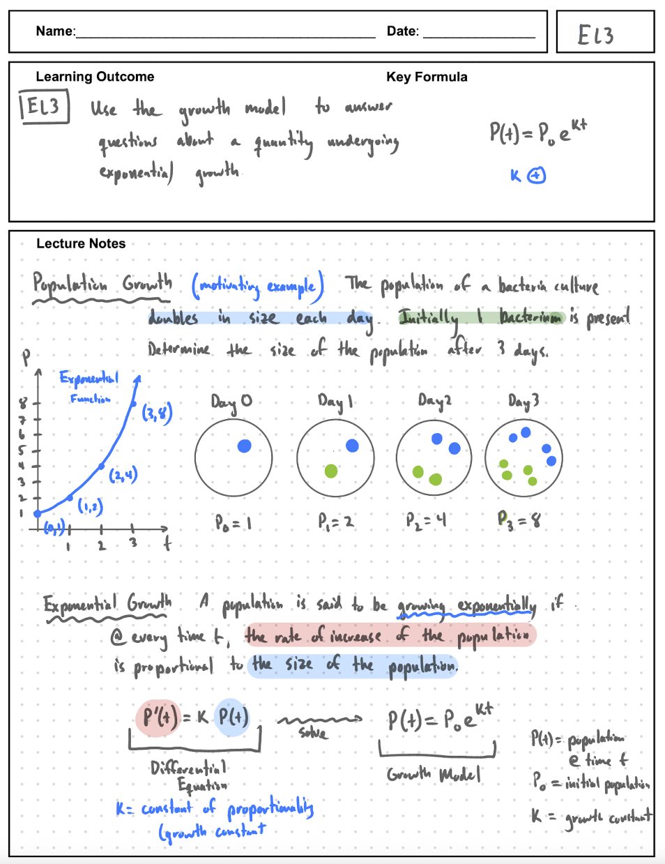 EL3 Notes page 1